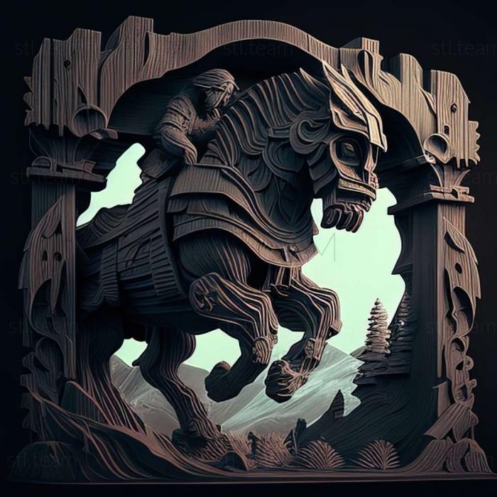 3D model Shadow of the Colossus 2018 game (STL)